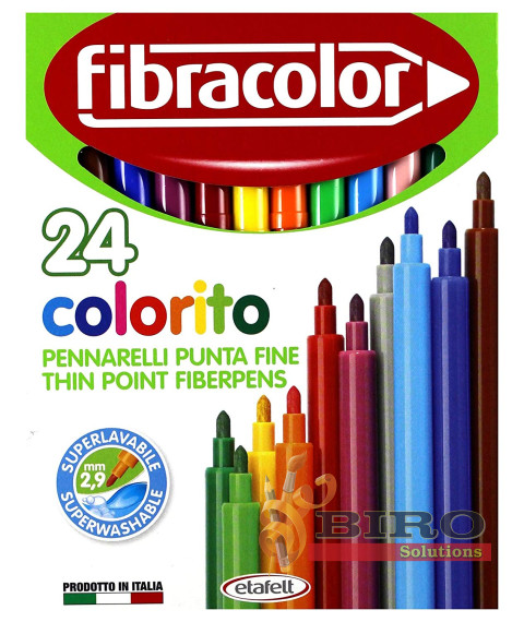 Carioci 24 culori FIBRACOLOR